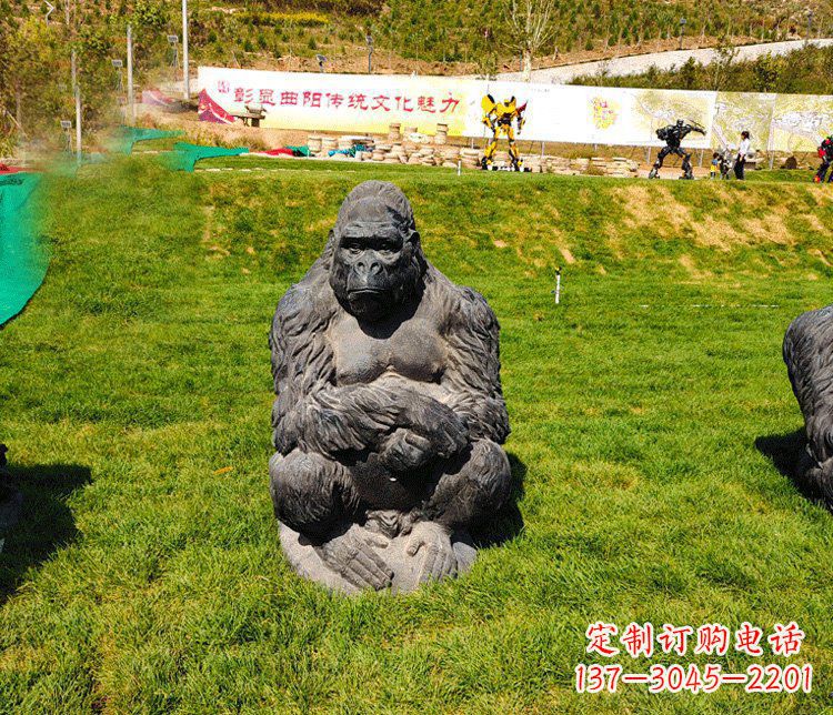 鹤壁高端铜制巨型大猩猩雕塑