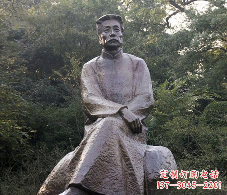 鹤壁高贵雄伟,全球首创,鲁迅人物铜雕塑