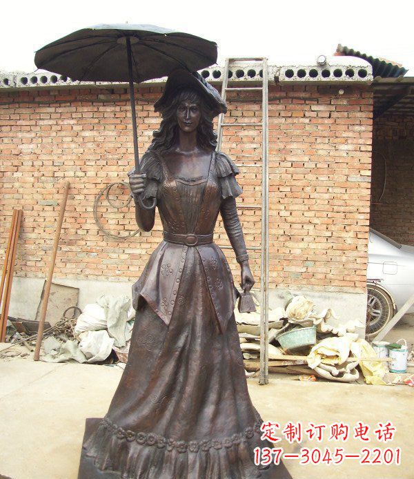 鹤壁中领雕塑西洋美女人物铜雕