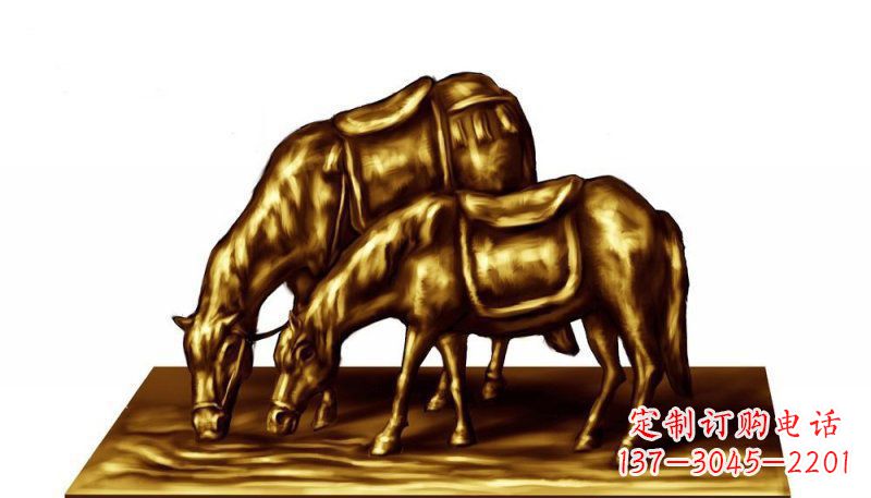 鹤壁中领雕塑精美铜制动物雕塑