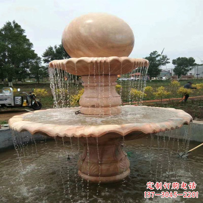 鹤壁公园园林石雕喷泉水景