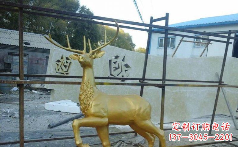鹤壁室内外羚羊铜雕艺术品