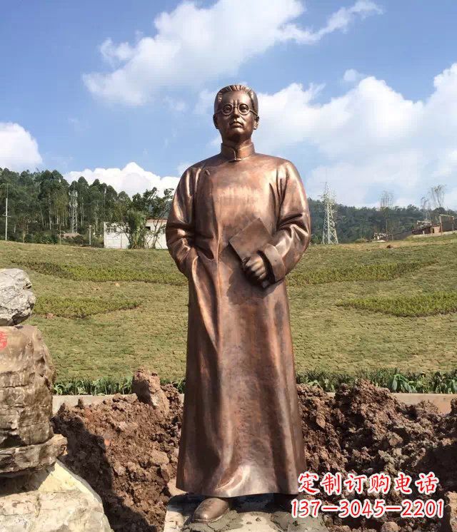 鹤壁陶行知雕塑珍贵的纪念收藏品