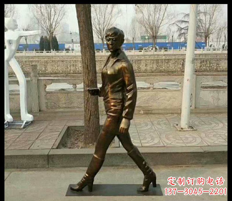 鹤壁中领雕塑为您打造优雅铜女孩雕像