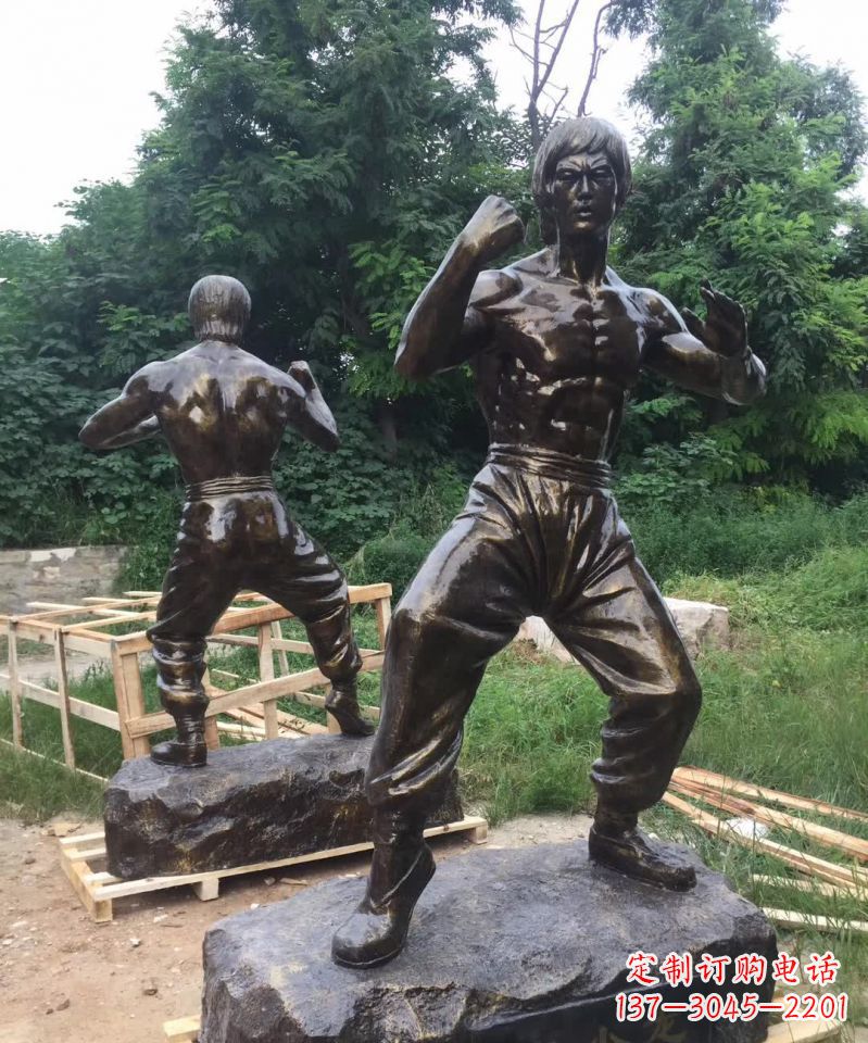 鹤壁功夫之王李小龙铜雕112