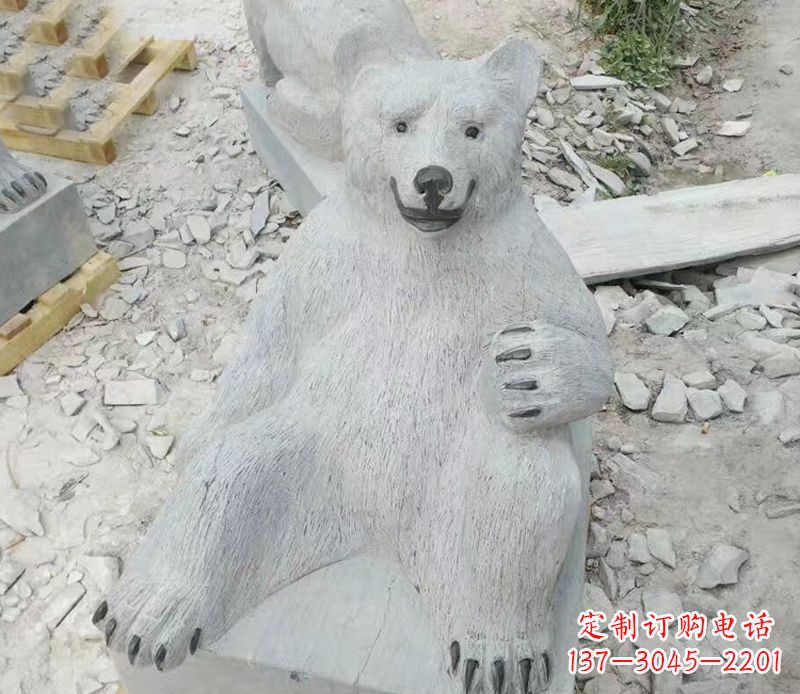 鹤壁精美狗熊石雕