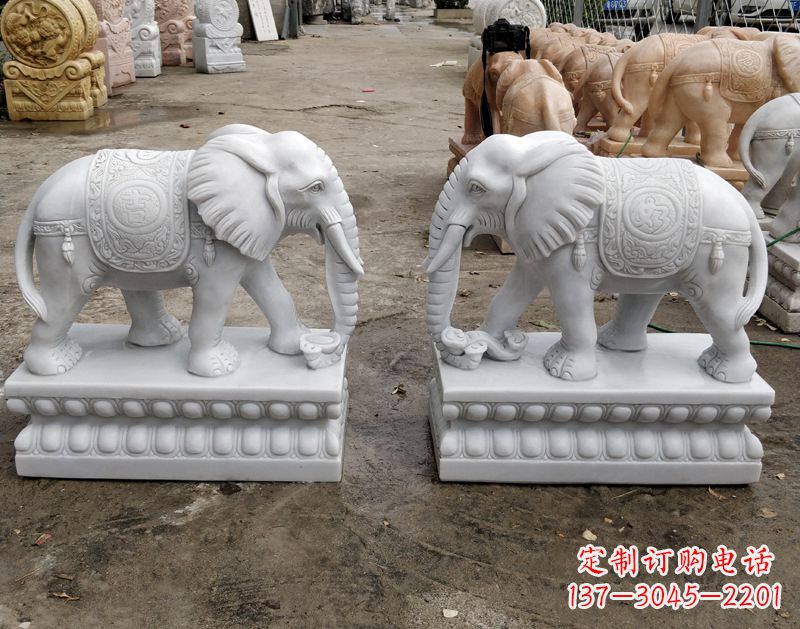 鹤壁传统古老工艺大象雕塑