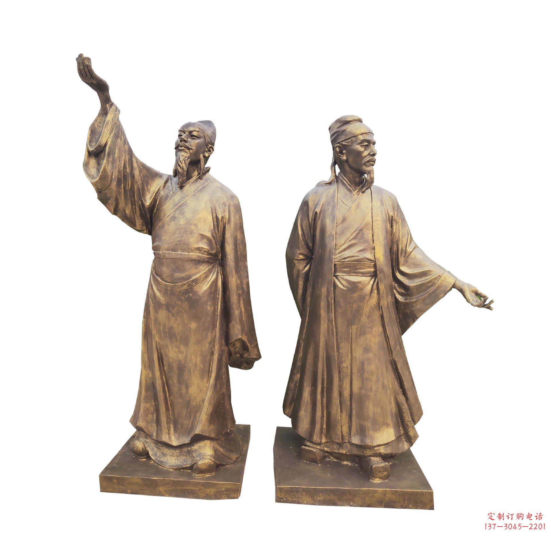 鹤壁中领雕塑-传承古代文人雅士李白雕塑