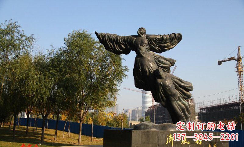 鹤壁古代名人苏轼铜雕