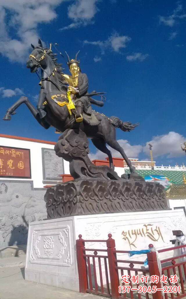 鹤壁古典骑马人物雕塑