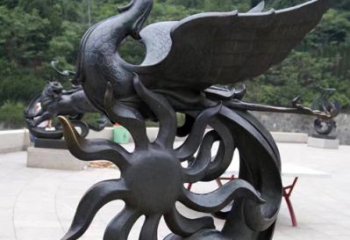 鹤壁天四灵朱雀神鸟雕塑——象征希望的贵族精神