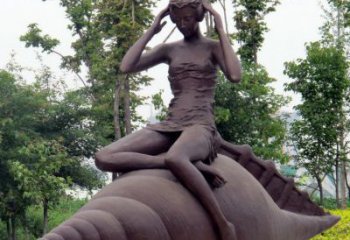 鹤壁海螺姑娘铜雕——让美丽长存记忆