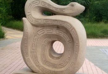 鹤壁砂岩动物蛇雕塑