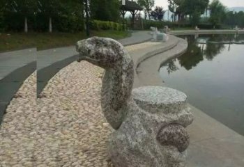 鹤壁中领雕塑-十二生肖蛇石雕