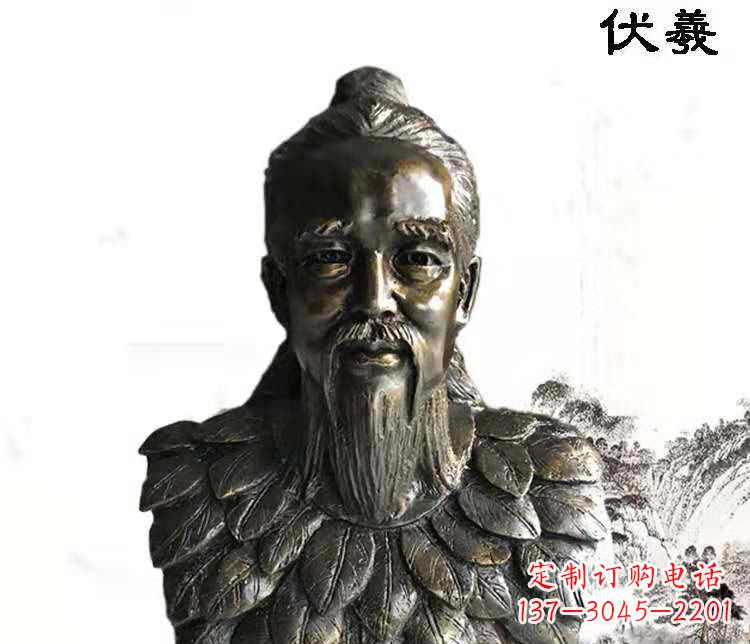 鹤壁经典古神伏羲雕像,文化艺术绽放光芒