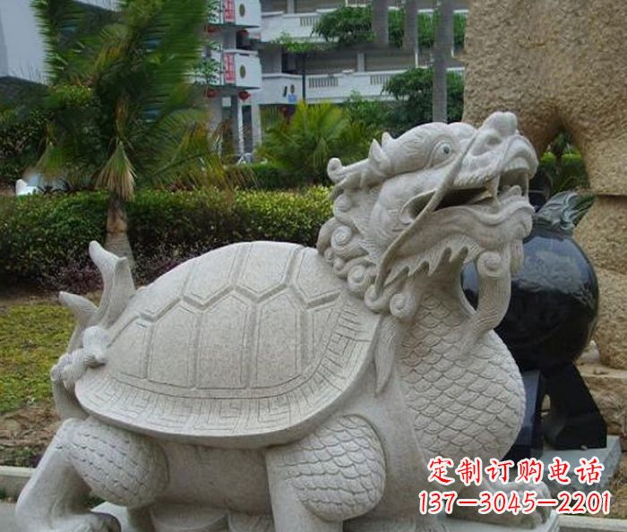 鹤壁中领雕塑:古典神兽龙龟石雕精神的传承