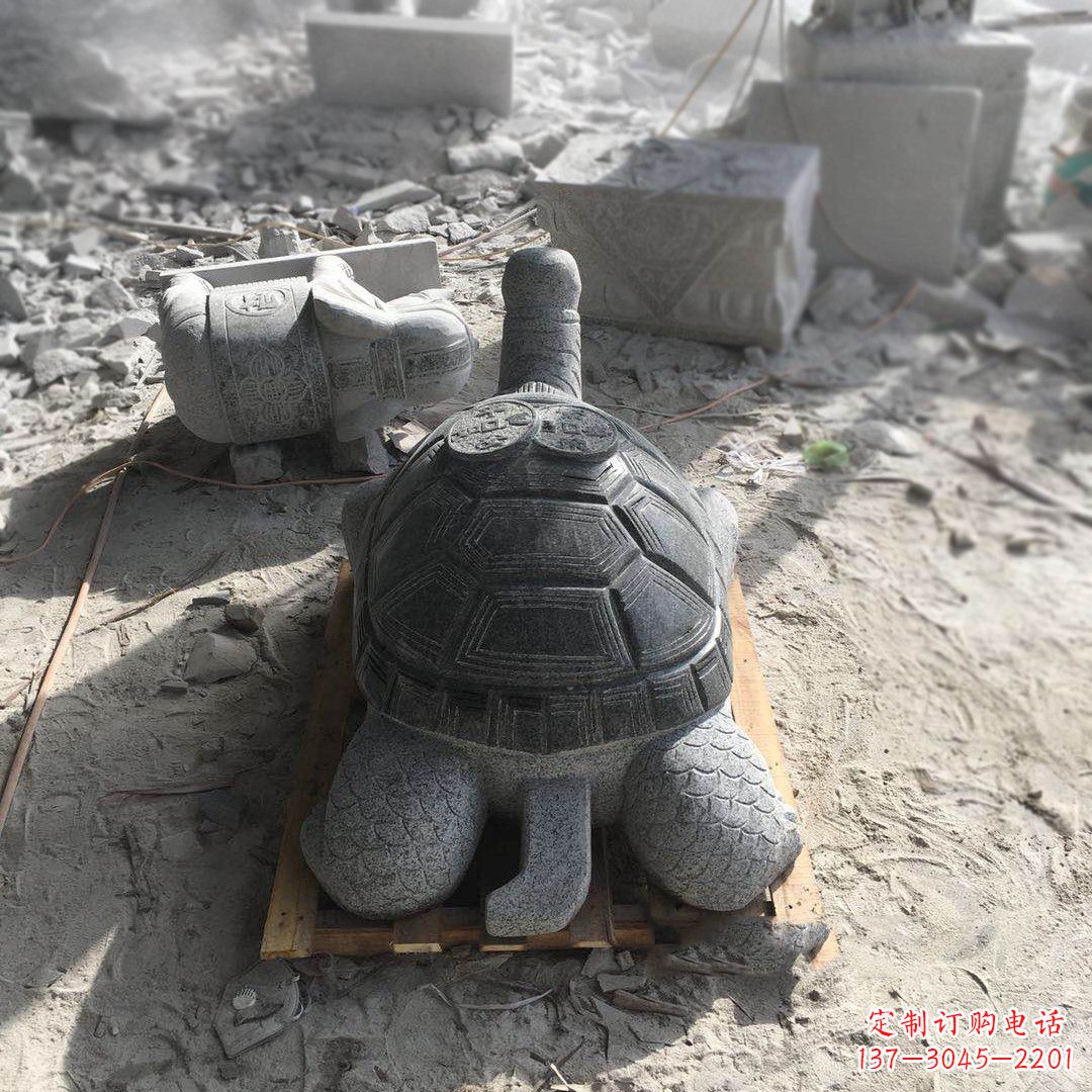 鹤壁精致定制:古代石雕乌龟