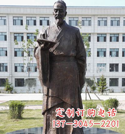 鹤壁传承古代珍贵文化—祖冲之铜雕塑