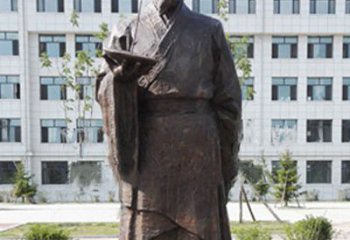 鹤壁传承古代珍贵文化—祖冲之铜雕塑