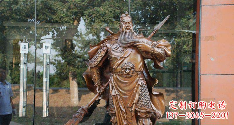 鹤壁关公古代人物铜雕