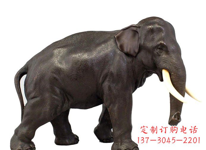 鹤壁中领雕塑|传递象征意义的铜大象雕塑