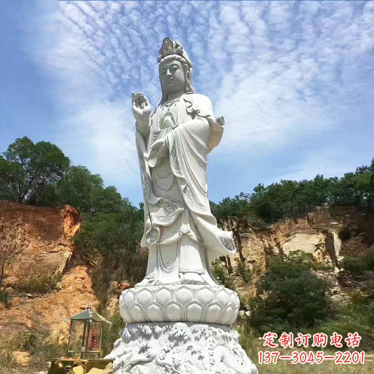 鹤壁观音菩萨石雕大型景观雕塑