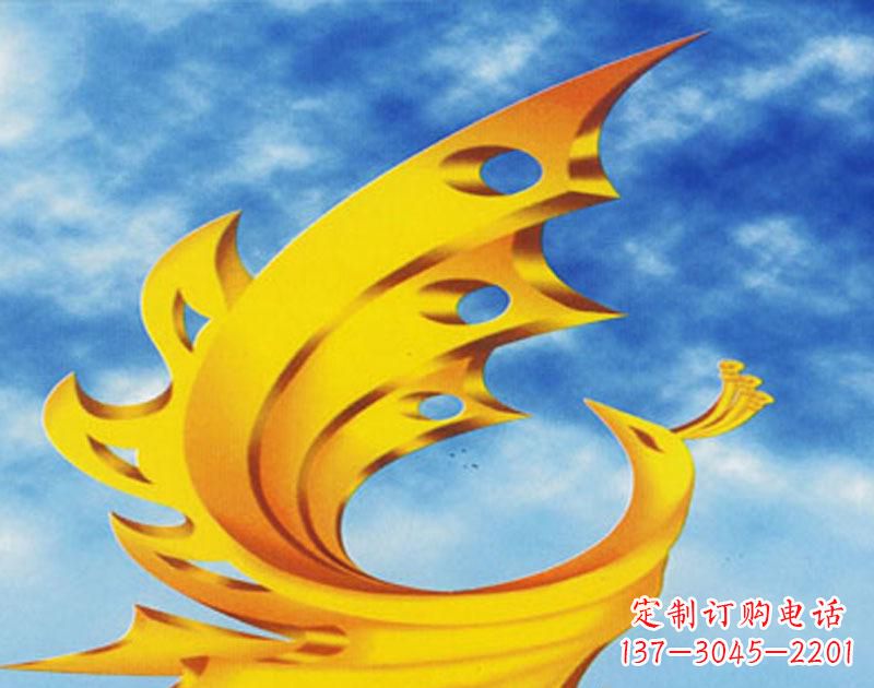 鹤壁欣赏高贵凤凰雕塑