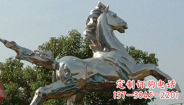 鹤壁精美不锈钢奔马雕塑