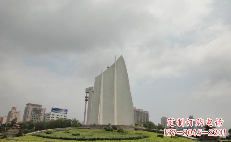 鹤壁中领雕塑:让你的空间更英伦风——不锈钢抽象船帆雕塑
