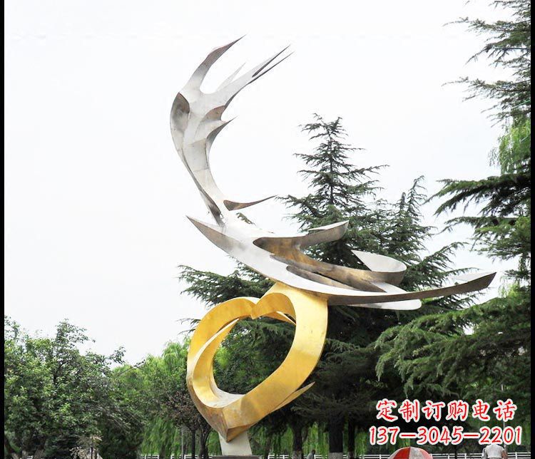 鹤壁典雅凤凰抽象雕塑