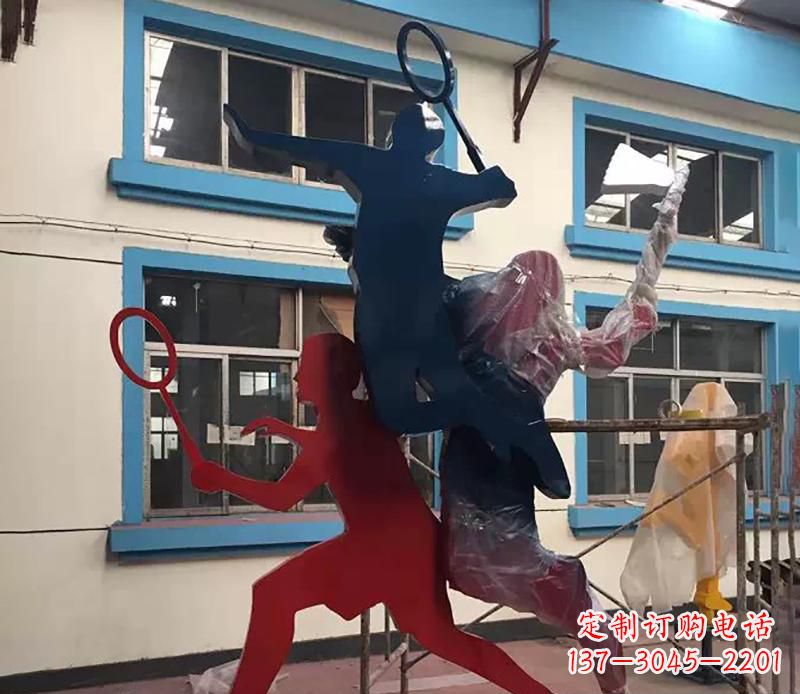 鹤壁2英寸不锈钢羽毛球雕塑