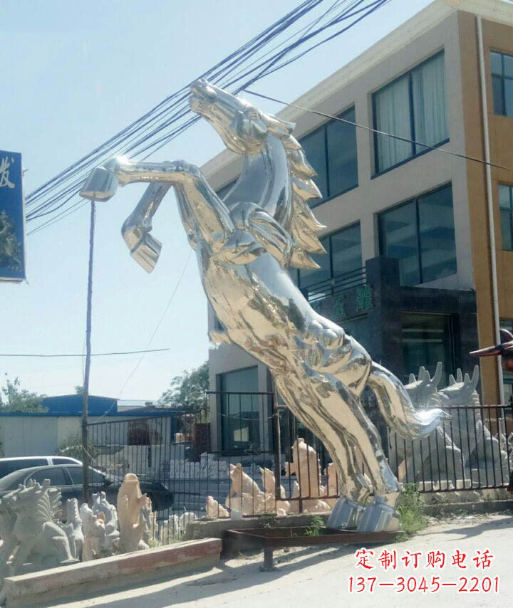 鹤壁精致靓丽的不锈钢大型动物雕塑