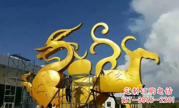 鹤壁中领雕塑动物雕塑,精美多彩;