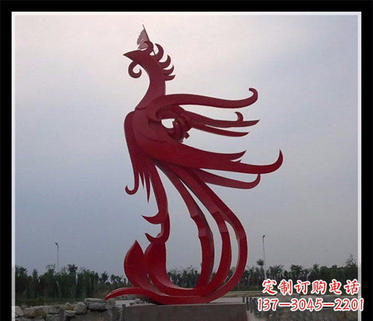 鹤壁精美不锈钢凤凰雕塑