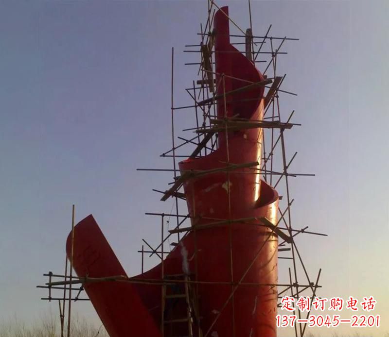 鹤壁广场不锈钢火炬景观雕塑