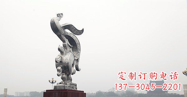 鹤壁炫丽凤凰,景观雕塑精美绝伦