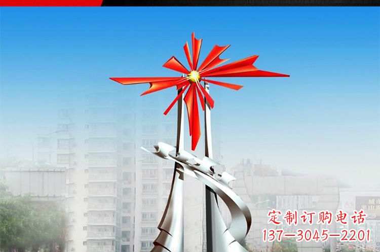 鹤壁令人叹为观止的牡丹景观雕塑
