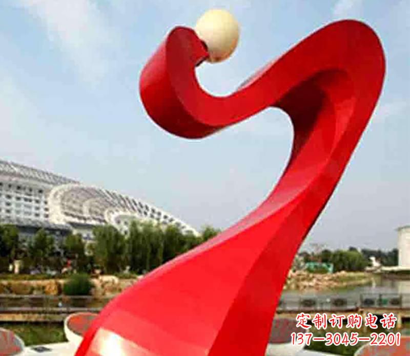 鹤壁广场不锈钢飘带景观雕塑