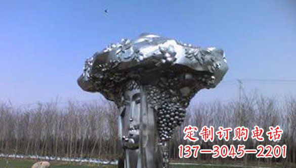 鹤壁中领雕塑|不锈钢葡萄抽象雕塑