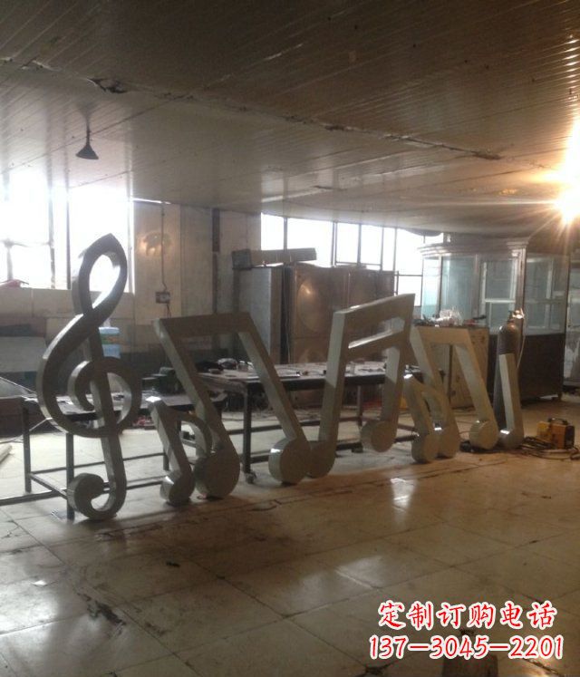鹤壁精致不锈钢音符景观雕塑