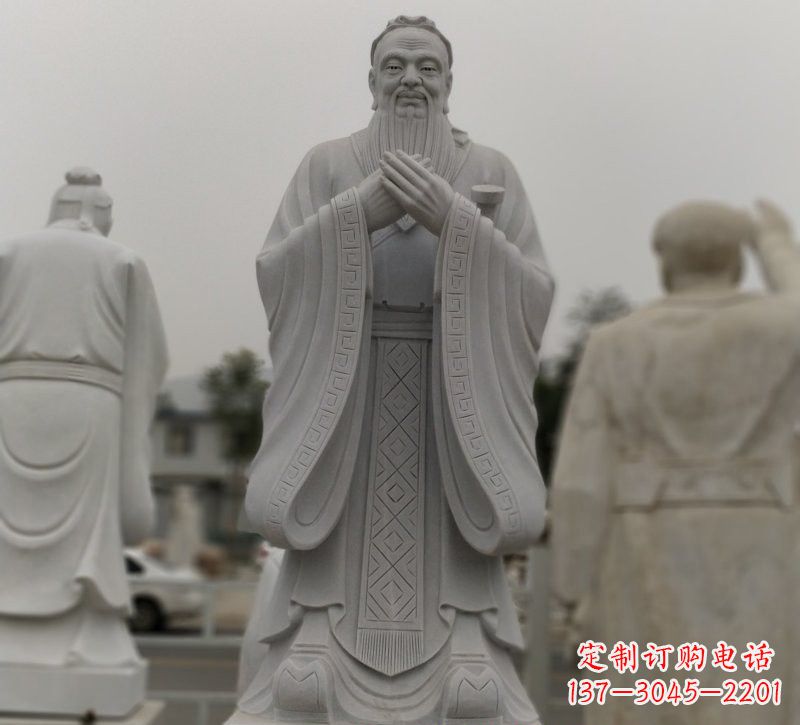 鹤壁中领雕塑:铸造传统文化,精致的大理石孔子石雕