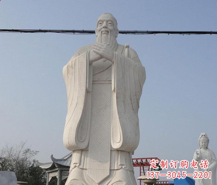 鹤壁广场大型孔子石雕