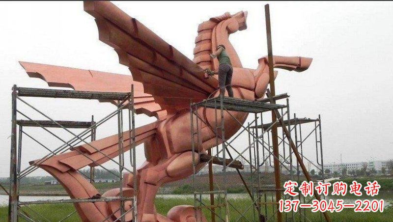 鹤壁飞马铜雕:完美艺术品