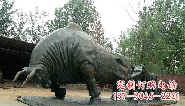 鹤壁铜雕牛雕塑-领雕塑定制