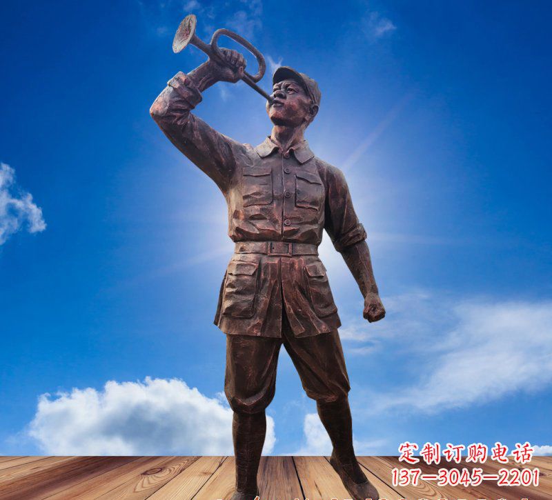 鹤壁领雕塑:具有历史意义的红军铜雕