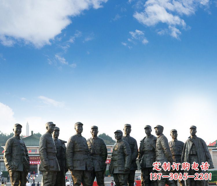 鹤壁传承红军英雄,让时光永流传的红军人物石雕