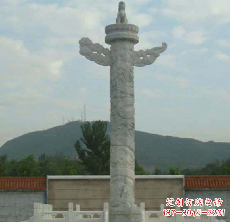 鹤壁中领雕塑:专业定制的华表石雕
