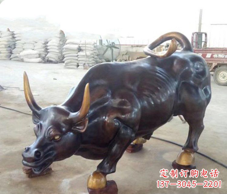 鹤壁牛玻璃钢仿铜动物雕塑-把动物雕塑带入生活