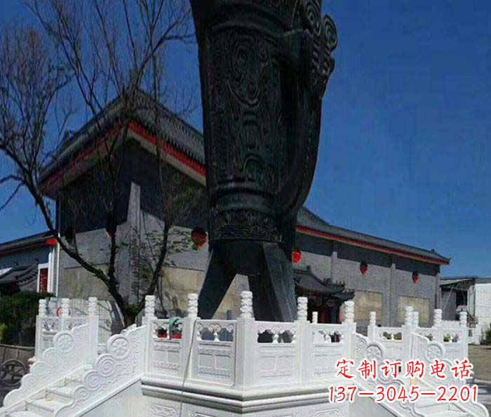 鹤壁汉白玉升旗台石雕:高贵而典雅