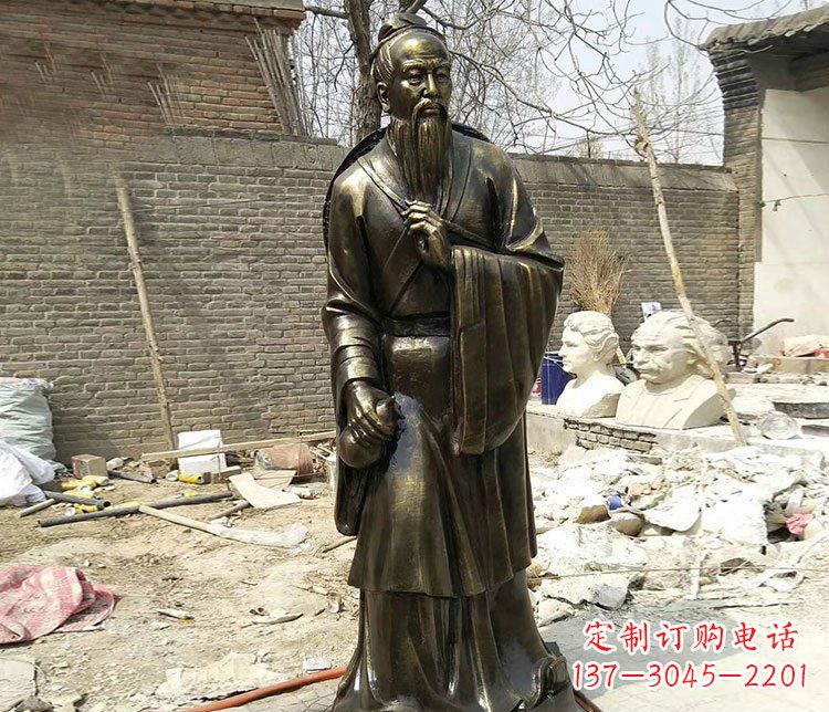 鹤壁传承医德耀中华——华佗铜雕